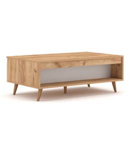 Table Basse Tree Blanc - Bois manufacturé - 60 x 37 x 100 cm