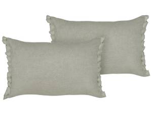 Coussin décoratif SASSAFRAS Gris - Gris lumineux