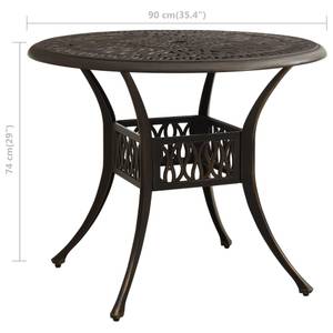 Table de jardin 3006376 Bronze - 90 x 74 x 90 cm