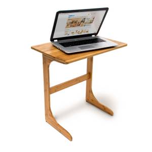 Table de lit table d'appoint laptop Marron - Bambou - 60 x 63 x 40 cm