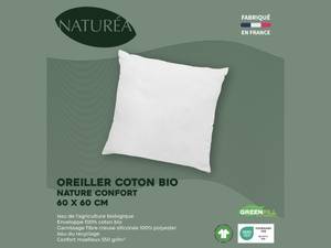 Kopfkissen NATURECONFORT 2er-Set Weiß - Textil - 60 x 5 x 60 cm