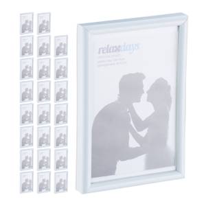 Cadres photo 10 x 15 cm lot de 24 blanc Blanc