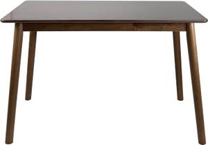 Table bois massif NITA Placage noyer véritable - Profondeur : 120 cm