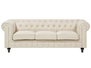 Canapé 3 places CHESTERFIELD Beige - 202 x 70 x 75 cm