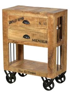 RUSTIC Kommode Braun - Massivholz - Holzart/Dekor - 60 x 80 x 30 cm