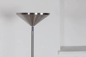 Stehlampe Corong Silber / Grau - Silbergrau