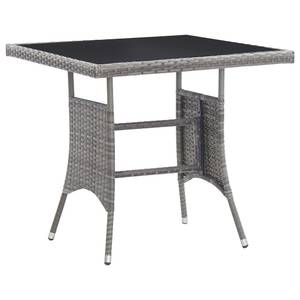 Salle à manger (lot de 3) 3009977-1 Gris - Métal - Polyrotin - 80 x 74 x 80 cm