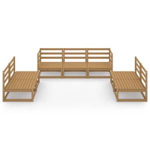 Garten-Lounge-Set (7-teilig) 3009899-1 Braun - Massivholz - Holzart/Dekor - 70 x 67 x 70 cm