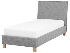 Einzelbett SENNEZ Braun - Grau - Textil - 105 x 106 x 216 cm