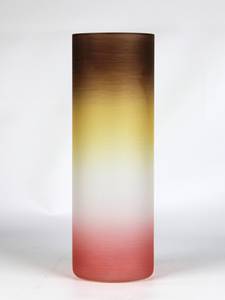 Vase en verre peint à la main Marron - Verre - 10 x 30 x 10 cm