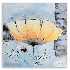 Bild auf leinwand Gelbe Blume wie gemalt 50 x 50 cm