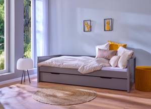 Bett Dream Glas Grau - Grau