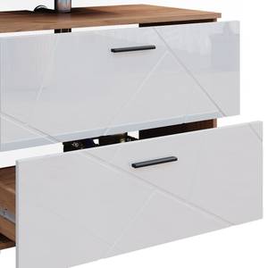 Badmöbel Set Irma 40545 Braun - Weiß - Holzwerkstoff - 80 x 58 x 41 cm