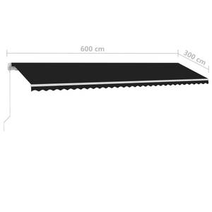 Avent rétractable 3006544-1 Anthracite - 300 x 1 x 600 cm