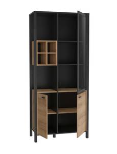 Wohnzimmer Hector 31 (5-teilig) mit LED Braun - Holzwerkstoff - 456 x 194 x 41 cm