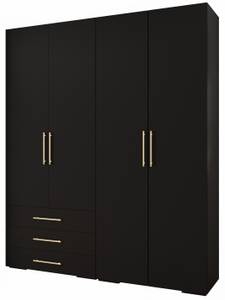 Garderobe Inova 3 Z15 Schwarz - Gold