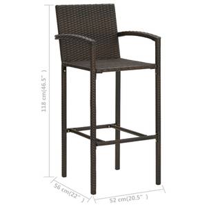 Bistro-Set-k398 ( 5-tlg ) Braun