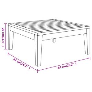 Garten-Lounge-Set (5-teilig) 3014466-6 Braun - Dunkelgrau - Grau