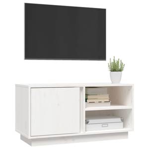 TV-Schrank D845 Weiß - Massivholz - 35 x 41 x 80 cm