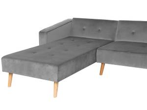 Ecksofa VADSO Grau - Eiche Hell