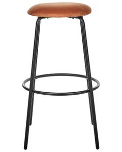 Barhocker MORTON 2er Set Schwarz - Orange