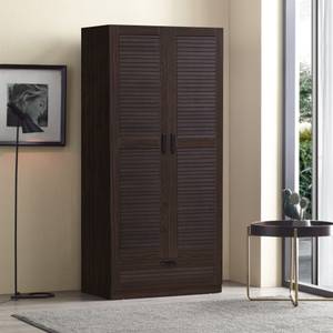 Armoire de chambre Finning Marron - Bois massif - 80 x 176 x 52 cm