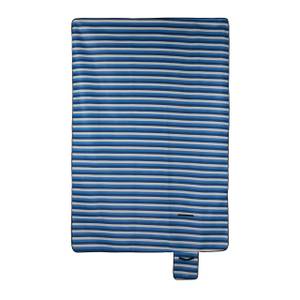 XXL Picknickdecke blau-weiß gestreift Blau - Weiß - Metall - Kunststoff - Textil - 200 x 1 x 300 cm