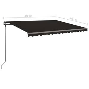 Markise 3006677-1 Anthrazit - 350 x 450 cm