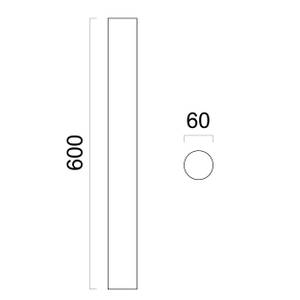 Deckenleuchte Rond Weiß - Höhe: 60 cm