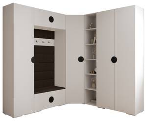 Garderobe Inova 4 Z2 Schwarz - Braun - Weiß - Schwarz