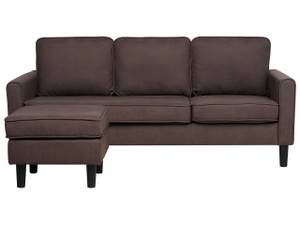 Sofa mit Ottomane AVESTA 2-tlg Braun