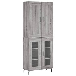 Highboard DE7989 Grau - Holzwerkstoff - 34 x 180 x 70 cm