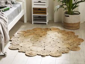 Teppich GERDEK Beige - Naturfaser - 135 x 135 x 135 cm