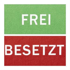 Türschild Besetzt Frei 3er Set Anzahl Teile im Set: 3