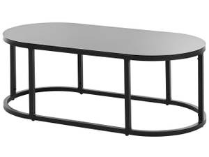 Sitzgruppe MONTEFALCO 3-tlg Schwarz - Weiß - Metall - 74 x 87 x 137 cm