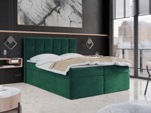 Boxspringbett mit Topper ARTENO Grün - Breite: 140 cm - H3