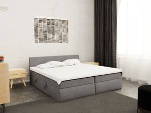 Boxspringbett Doppelbett Verdig Grau - Breite: 200 cm