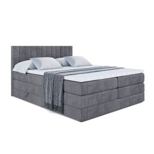 Boxspringbett EDITA KING Steingrau - Breite: 120 cm