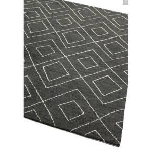 Tapis de salon style berbère PILGRIM Anthracite - 120 x 170 cm