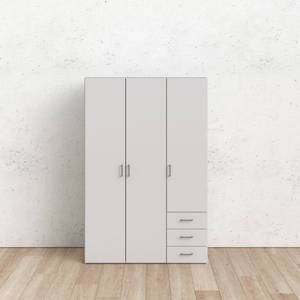 l' armoire Spell Blanc - En partie en bois massif - 116 x 175 x 49 cm