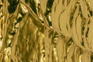 Metallbild Goldenes Versteck Gold - Metall - 120 x 82 x 5 cm