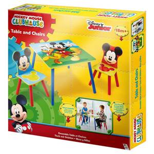 Kindersitzgruppe Mickey Maus (3-teilig) Fichte teilmassiv - Mehrfarbig