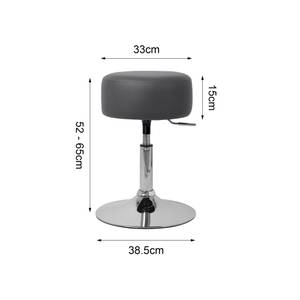 Schreibtisch mit Sitzhocker 90x76x50 cm Dunkelgrau - Grau