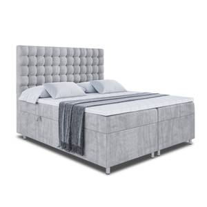 Boxspringbett - VIONE Grau - Breite: 160 cm - H3