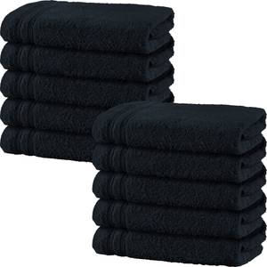 Handtuch 10er-Pack 162962 Schwarz - Tiefe: 100 cm