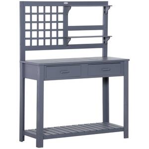 Pflanztisch 845-666V01 Grau - Massivholz - 42 x 142 x 105 cm