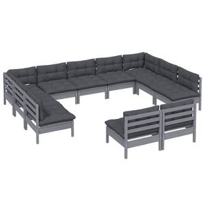 Garten-Lounge-Set Grau