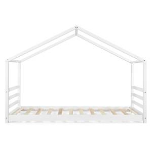 Lit enfant Vardø Pin 90 x 200 cm Blanc - Bois massif - Bois/Imitation - 98 x 142 x 206 cm