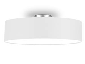 Stoff Deckenlampe Ø 60cm Weiß Weiß