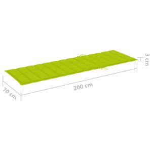 Coussin de chaise longue 3005774-3 Vert clair - Largeur : 70 cm